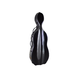 fibreglass cello case black